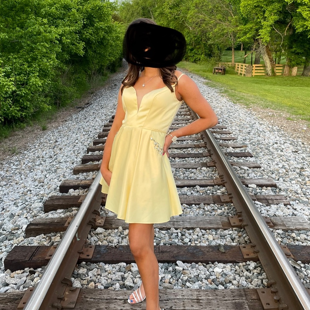 Yellow formal dress